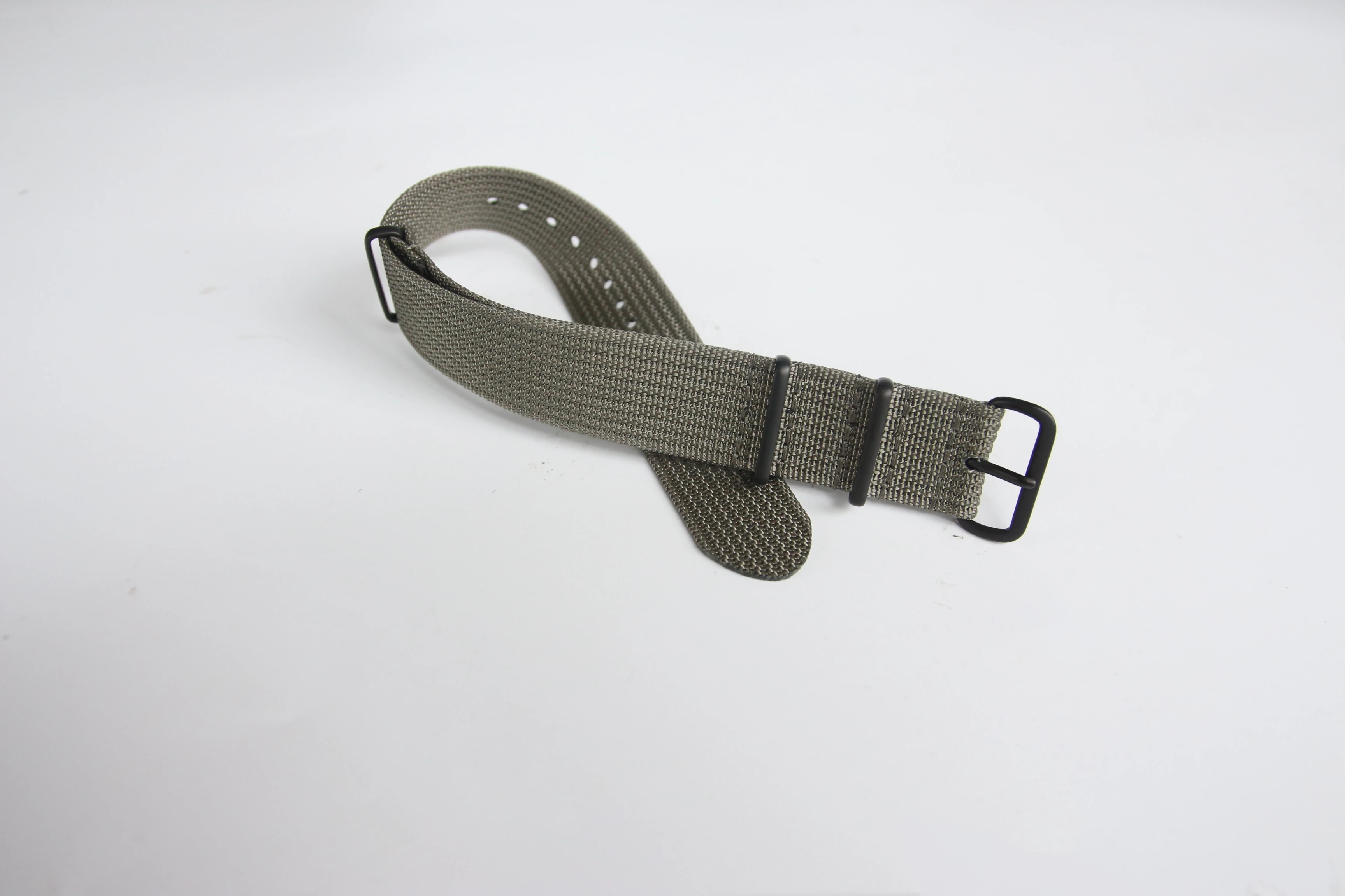 Schwarzes geripptes Uhrenarmband mit Schnalle, universelle Stoffbänder, 18 mm, 20 mm, 22 mm, hochwertiges Nylon-Nato-Uhrenarmband-Zubehör – Detail 5