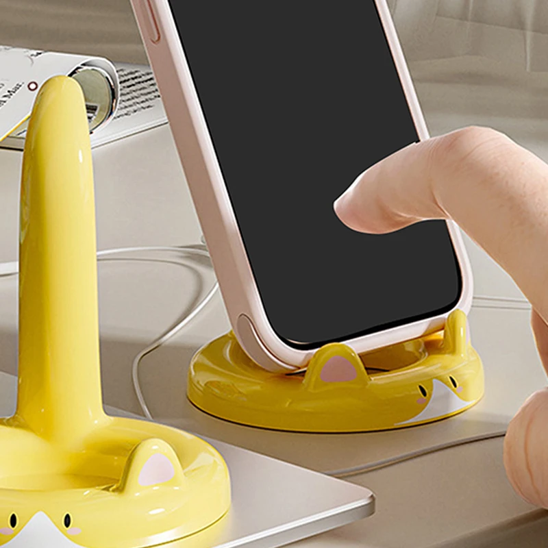 Mini Mobile Phone Holder,Mobile Phone Holder, Creative Desktop  Can Be Used As A Decorative Ornament Cute And Sweet Cartoon Cat