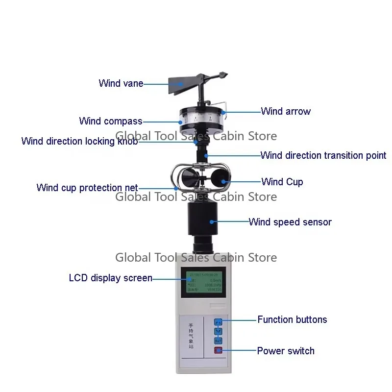 FB-10 Outdoor Handheld Weather Station Field Meteorological