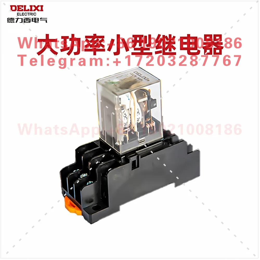 Delixi small intermediate relay 8 feet 220V AC electromagnetic JQX-13F 10A 24V 12V high power