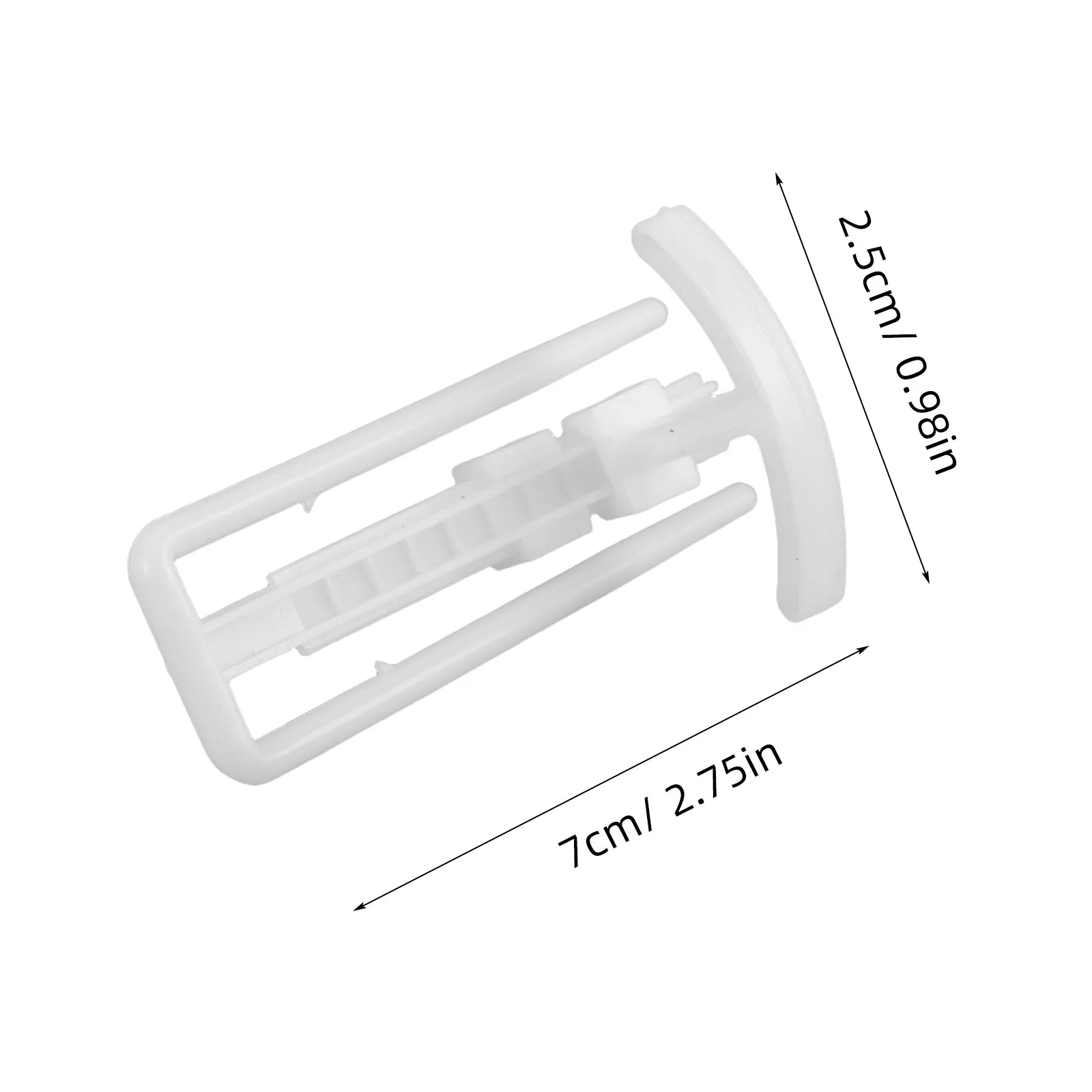 20Pcs Plastic Adjustable White Curtain Hooks For Living Room For Curtain Hanging Home Organized Pleated Clips Flexible