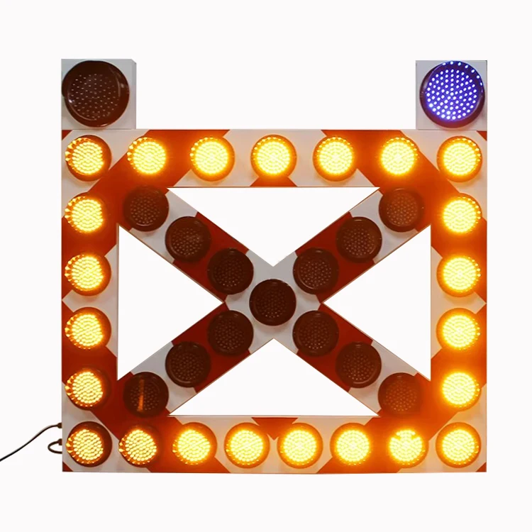 Custom Outdoor Road LED Traffic LED Flashing Indication Arrow Sign Trailer Moving Warning Flashing Sign Board