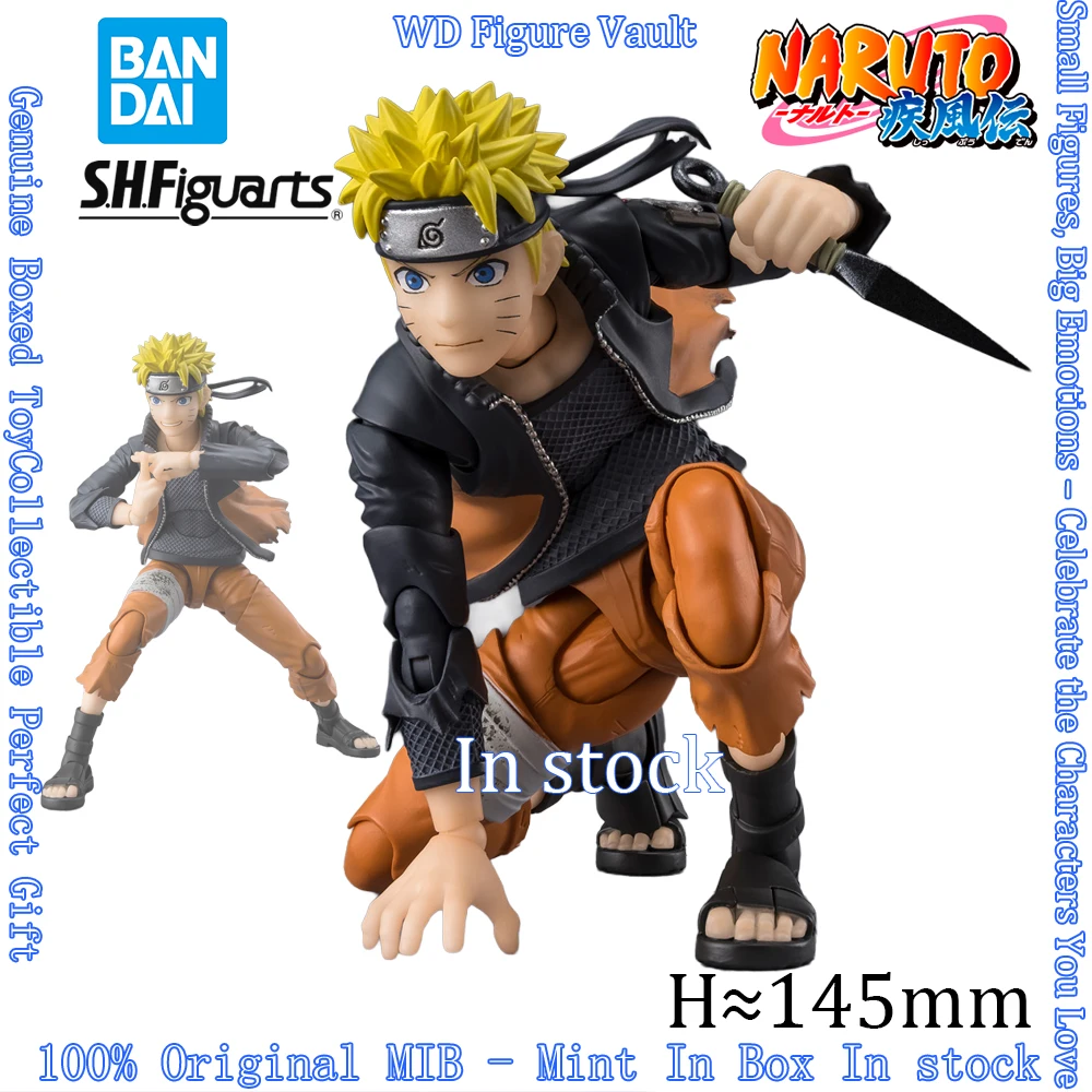 En stock Bandai S.H.Figuarts Uzumaki Naruto -The Power Bound by Countless Feelings-NARUTO-Shippuden-Modelo Juguete en caja original para regalo
