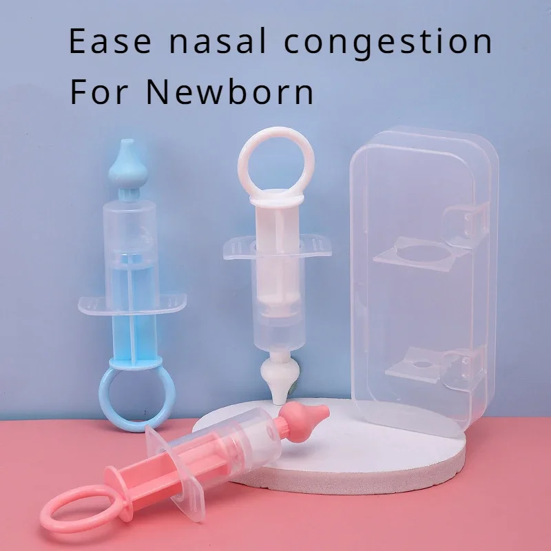 Baby Nasal Aspirator Professional Syringe Nasal Irrigator Infant Nose Cleaner Rinsing Reusable Silicone Baby Care Products