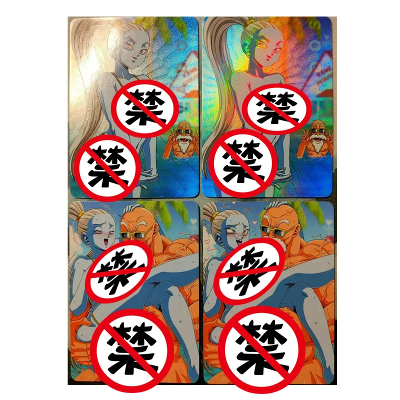 

2pcs/set DIY Anime Goddess Cards Dragon Ball Vados Character Series ACG Sexy Kawaii Toy Gift Game Comic Collection Cards