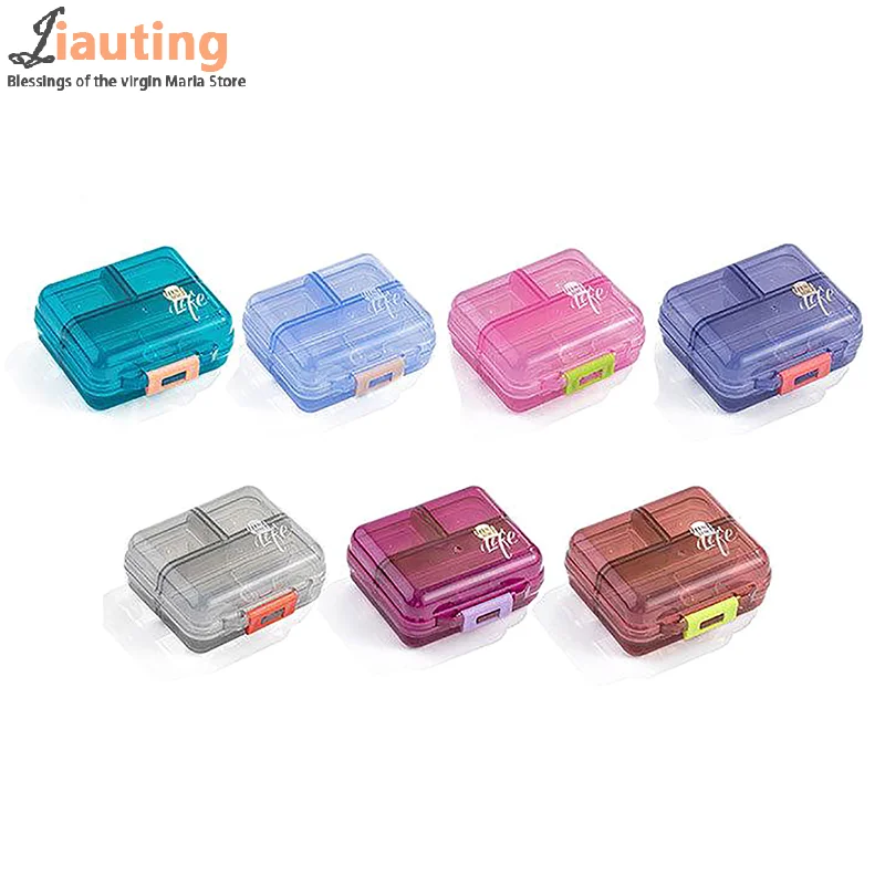 7 Compartment Pill Box Travel Mini Pill Box Lightweight Medicine Pill Case Pill Box Medicine Organizer Medication Pill Organizer