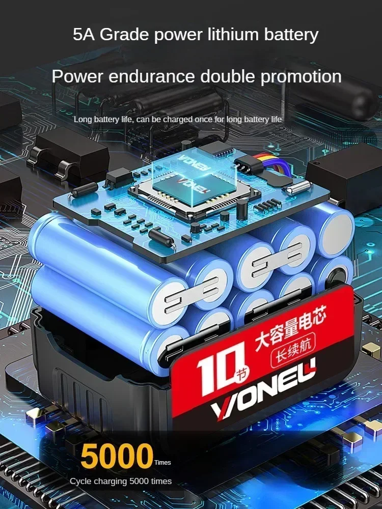 High-Capacity Lithium Battery Powered Cordless Chainsaw for Tree Cutting