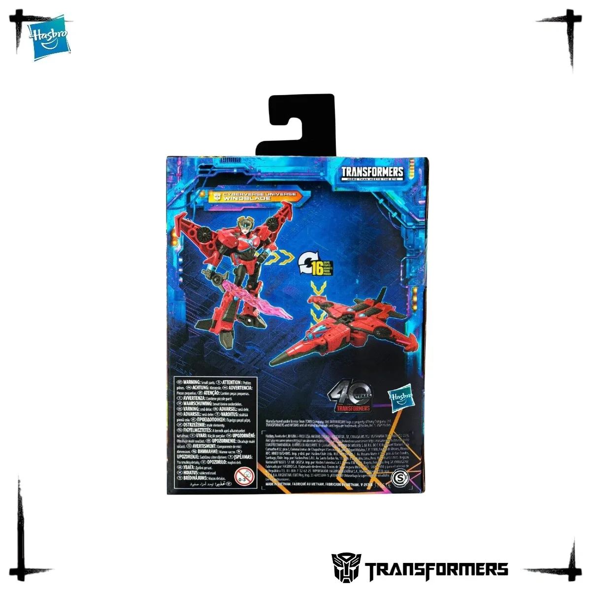 40th Anniversary Hasbro Transformers Cyberverse Universe Windblade Jet Fighter Transform Robot Action Figure Toy view 2