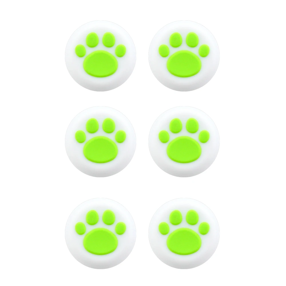 6 Pçs/set Cat Paw Polegar Analógico Vara Cap Joystick Capa Caso Para Sony PS4 Controlador Gamepad Joystick Caso Acessórios