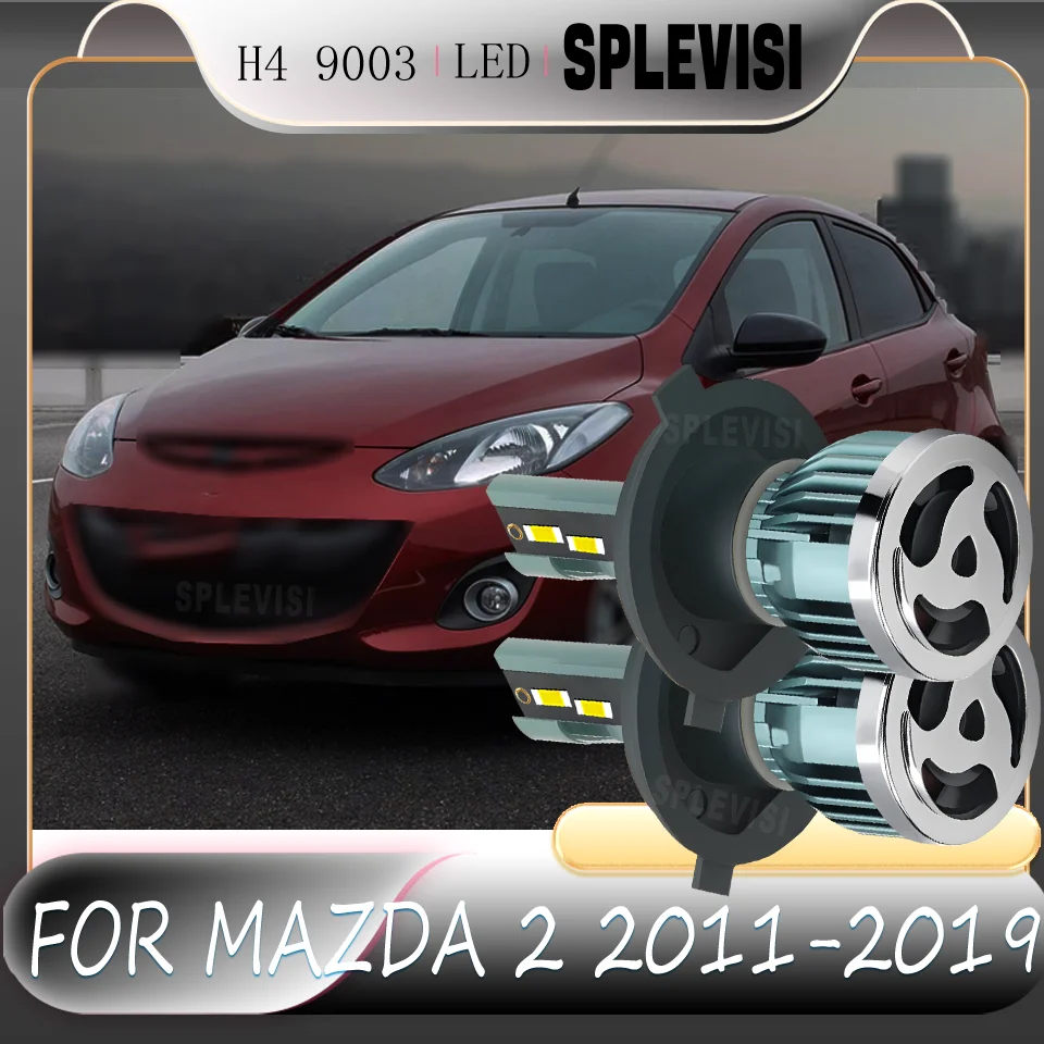 

Silent Operation H4 9003 Upgraded High Low Beam LED Headlight Bulbs For MAZDA 2 2011 2012 2013 2014 2015 2016 2017 2018 2019