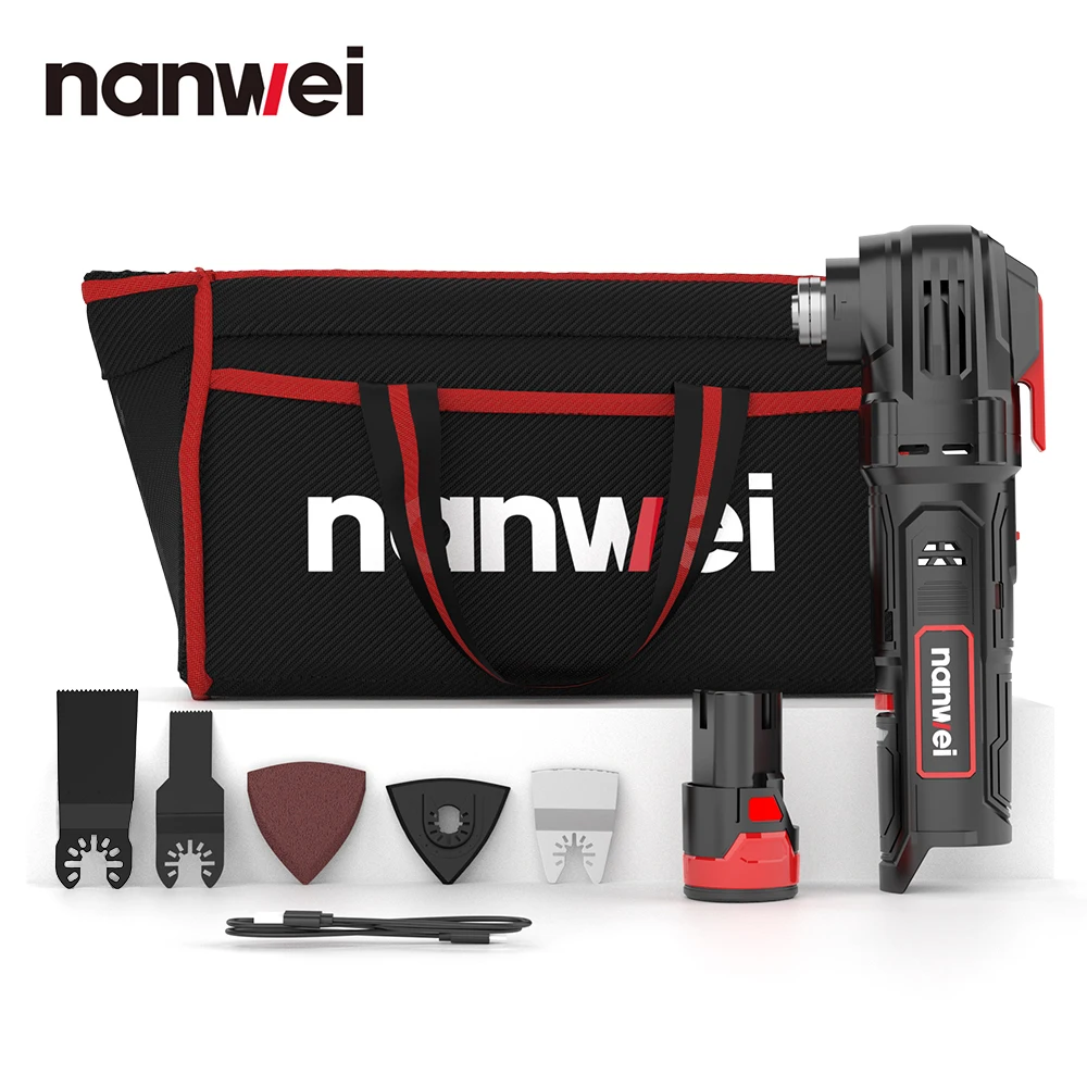 Nanwei Multifunctional shovel Multi Electric Trimming Machine 12V Cutting Machine with Angle Grinder Universal Woodworking Tool