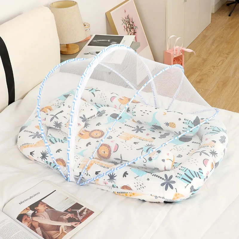 Portable newborn biomimetic sleeping mat mattress bed middle bed baby bed baby mosquito net