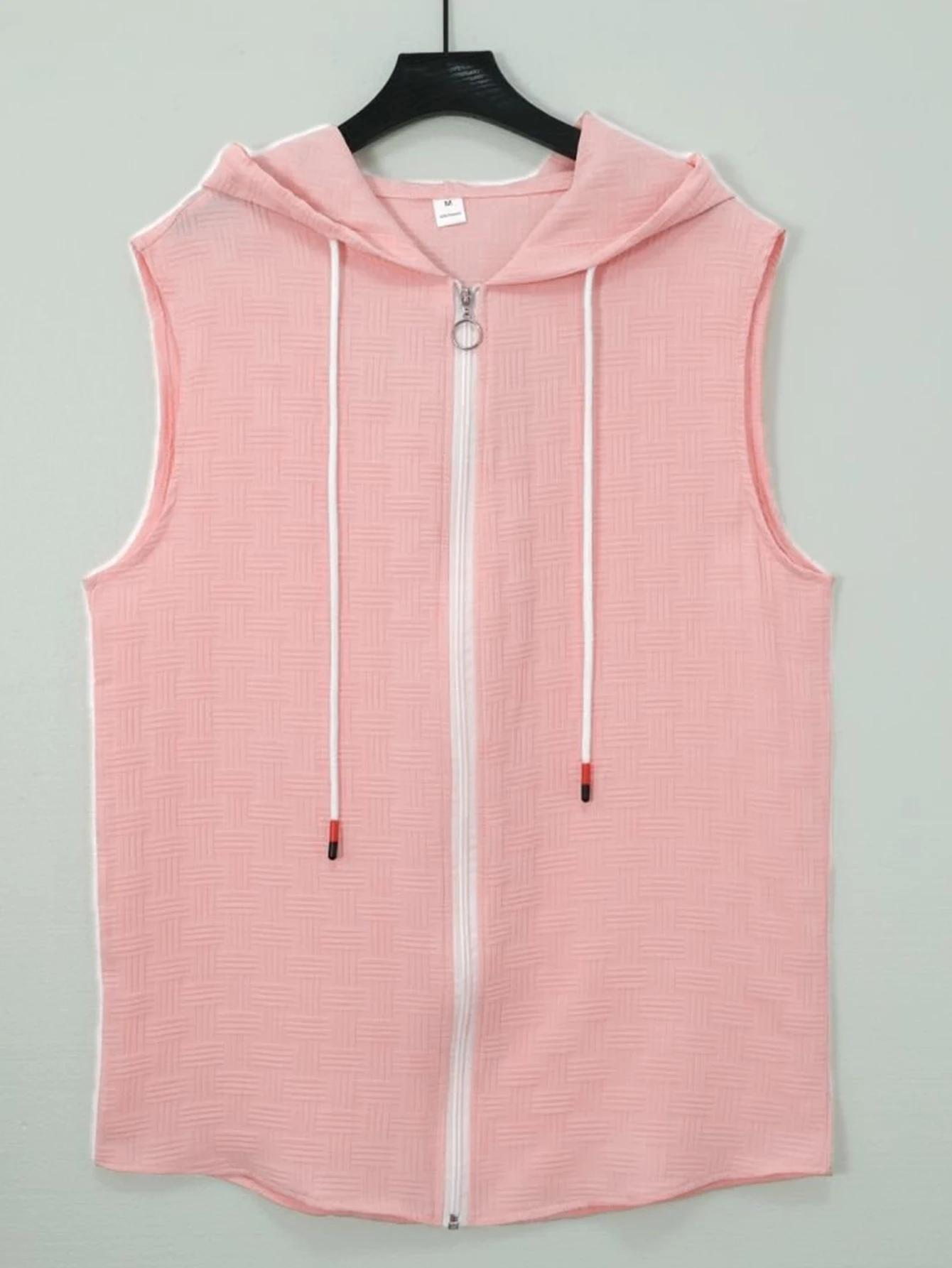 Summer new men's vest set 2025 summer thin sleeveless shorts with hooded zipper cardigan fashion casual two-piece set