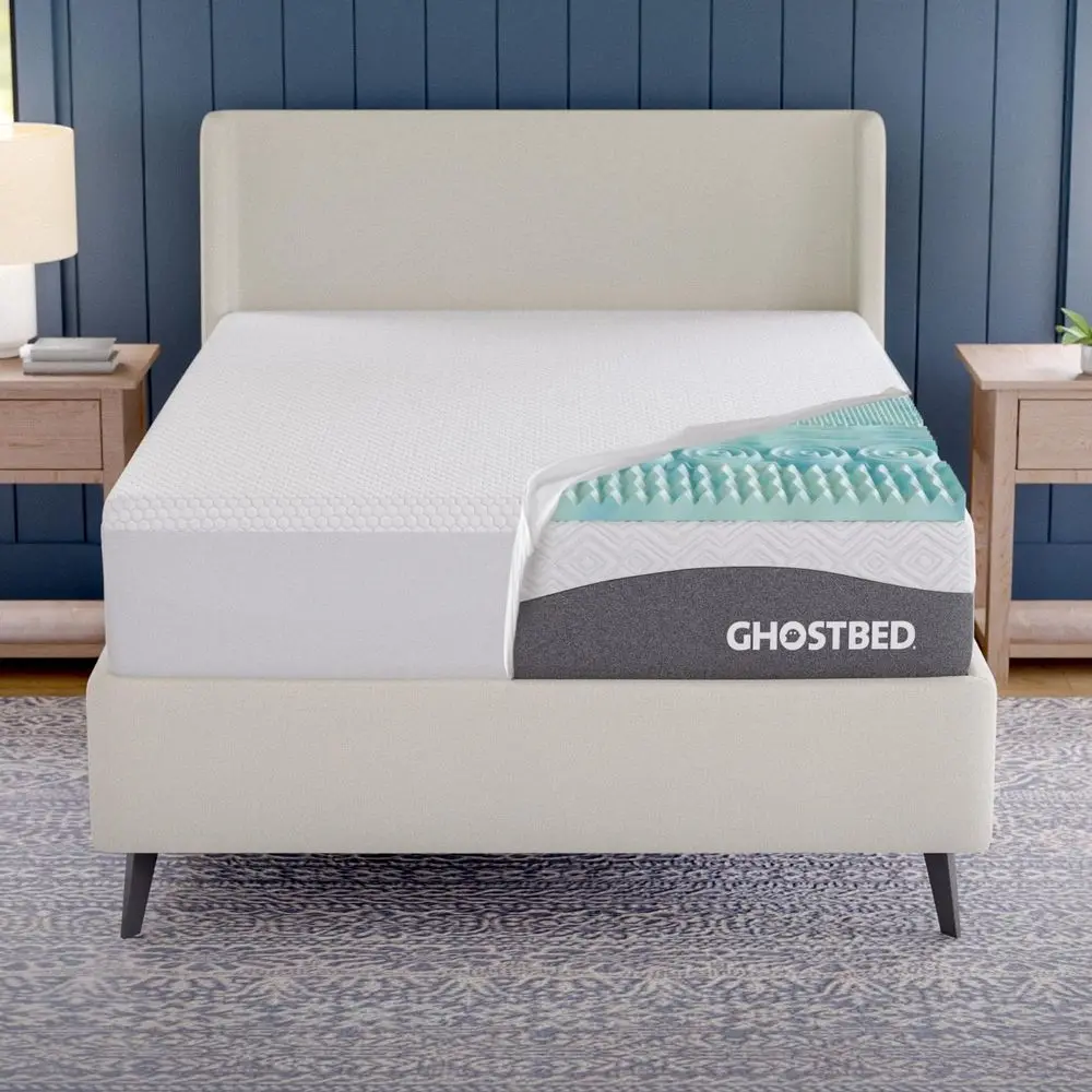 

3 Inch Cooling Gel Memory Foam Mattress Topper Waterproof Cover, Protector, Made in USA Memory Foam Mattress Cover Twin XL