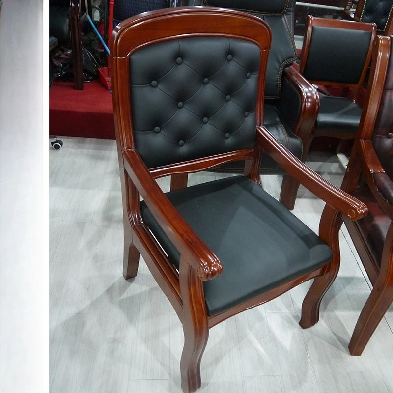 اجتماع بسيط وحديث من الخشب الصلب كرسي من خشب البلوط كرسي تفاوض مكتبي وحدة تبادل كرسي #2