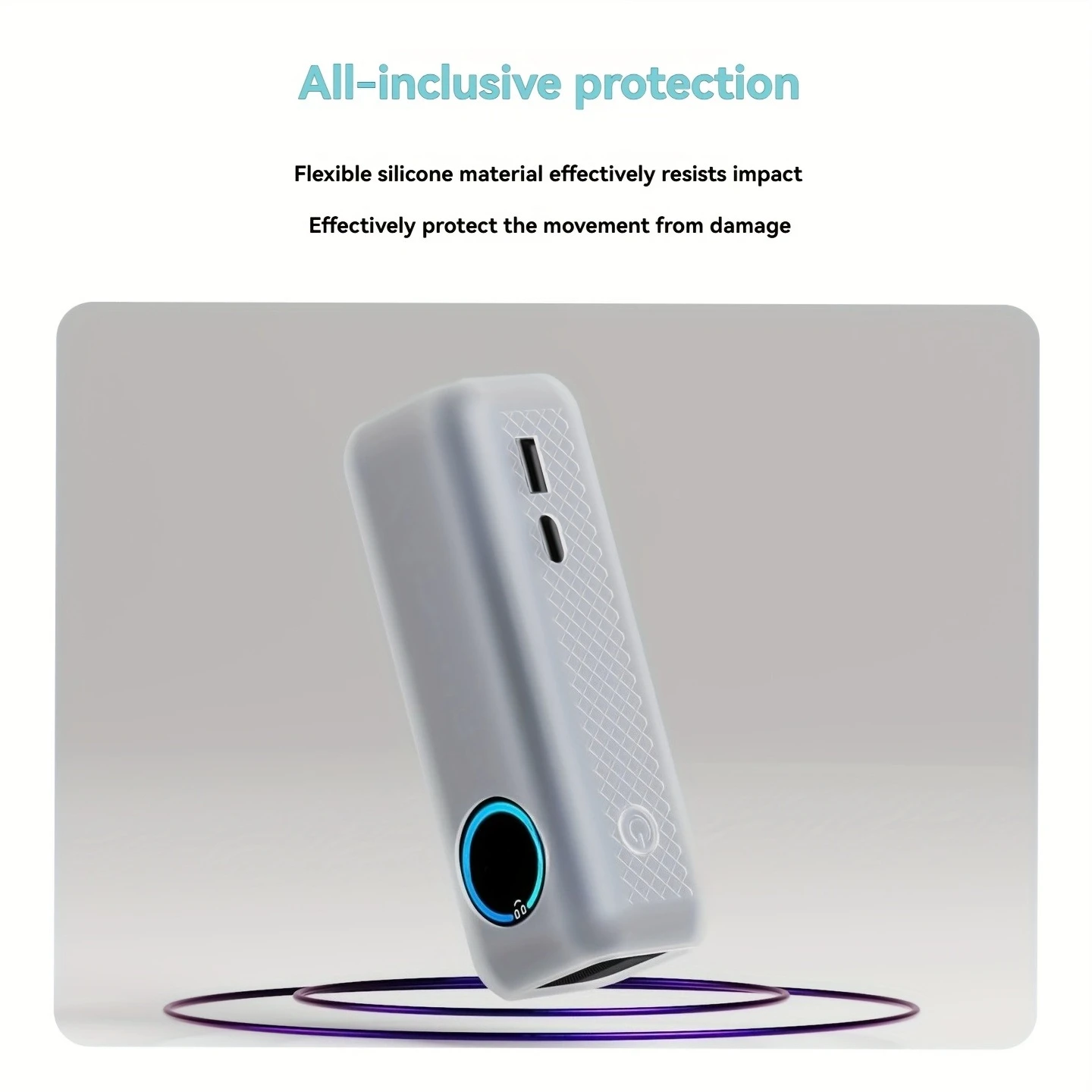 Funda Protectora para Banco de Energía ANKER / Funda de Silicona de 25000mAh, Bolsa de Almacenamiento A1695, Protección Portátil