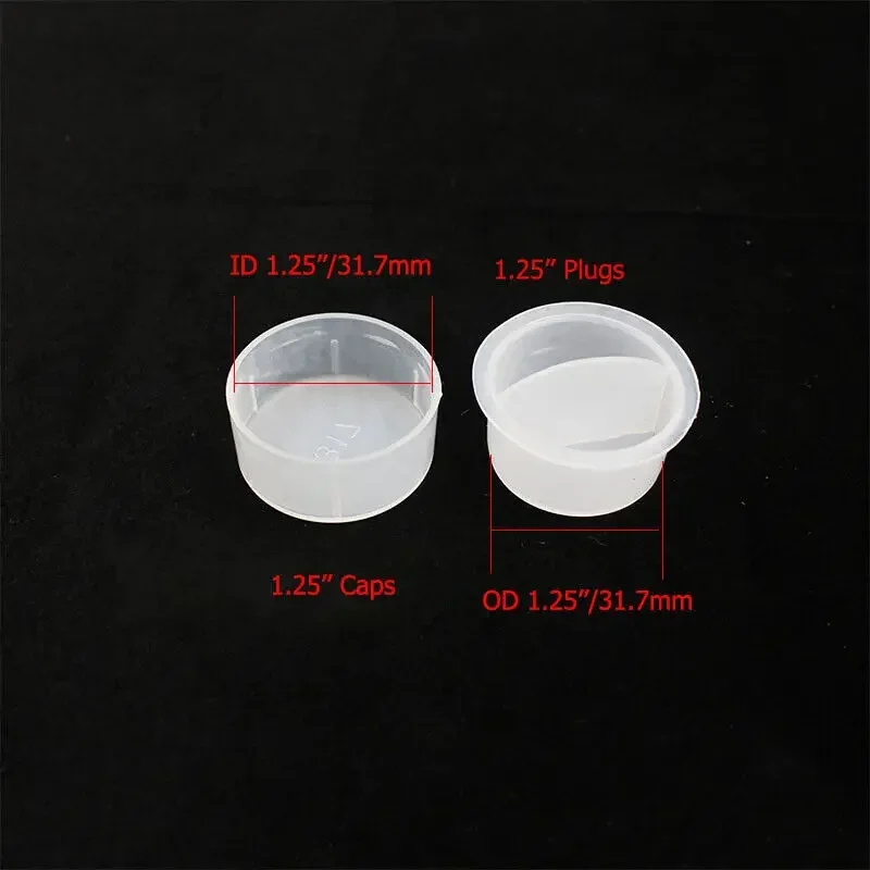 White Dust Cap Dustproof Cover Plug for 2inch 1.25inch Astronomical Telescope Eyepieces Zenith Mirror Barlow Lens 1pc