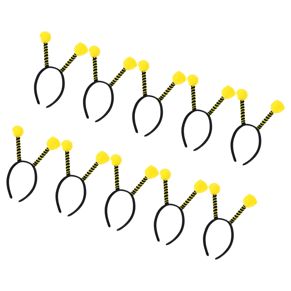 

10 Pcs Bee Antenna Headbands Halloween Cosplay Kids Adult Women Insect Ears Decorations Everyday Use
