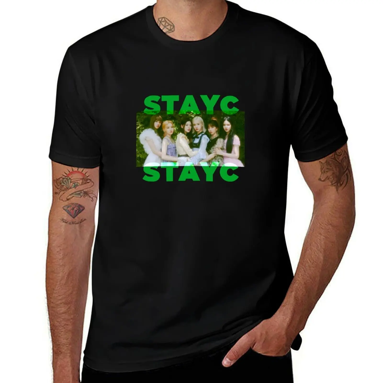 

STAY C-kpop-стереотипная футболка с графическим рисунком, одежда на день Святого Валентина, мужская одежда, мужская футболка