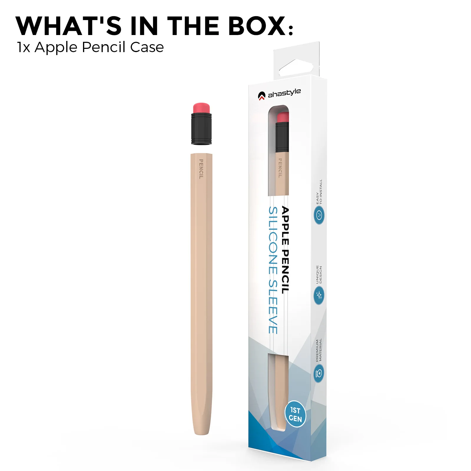 

Для Apple Pencil 1-го поколения - силиконовый чехол Coffee Retro