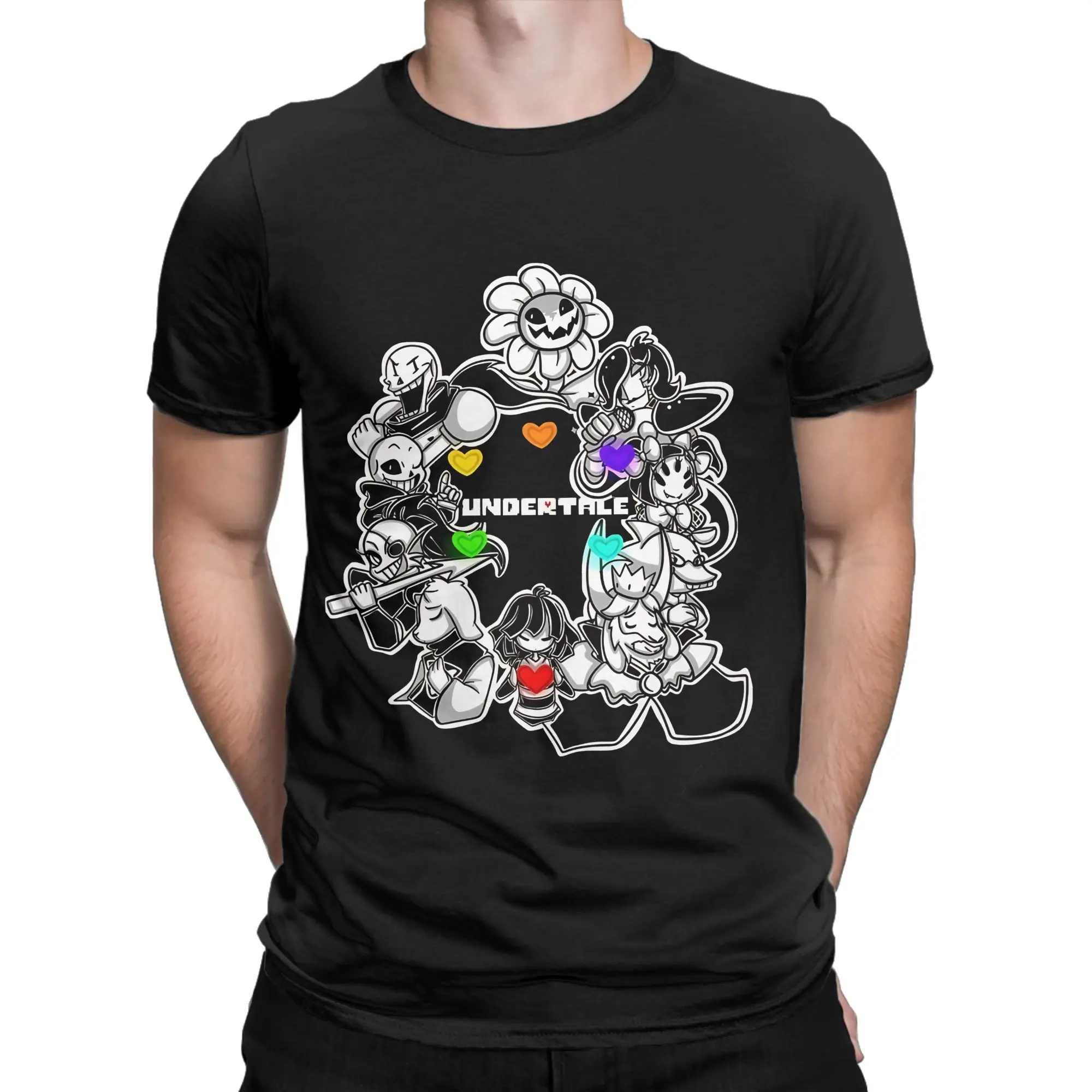 Whimsical Fantasy Creature Classic Undertale Funny 100% Cotton T-Shirt Tees Tops For Men