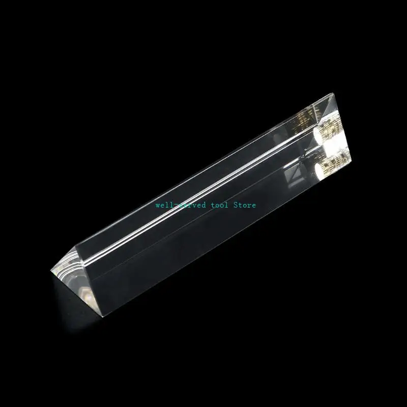 

G88A Photography Prism 130 mm Optical Glass Made Triangular Prisms Physics Teching