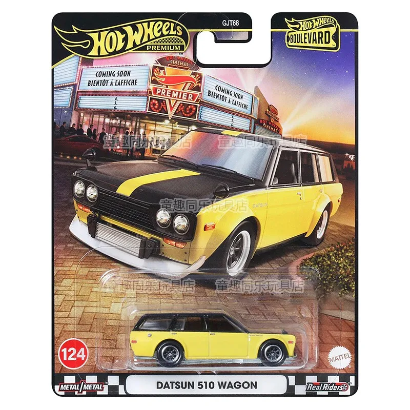 Hot Wheels-Modèle de voiture Premium Boulevard moulé sous pression pour garçon, Porsche 1/64, Bugatti, Ford Mustang, BodiDatsun, Original, Cadeau d'anniversaire, Jouets, 911