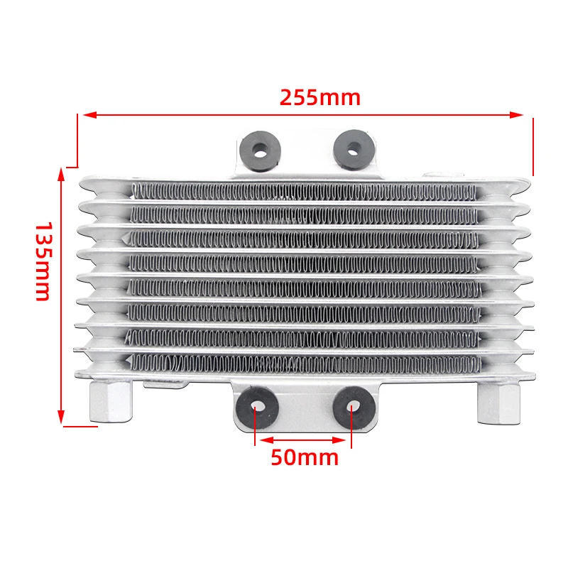 Motorcycle Universal Engine Aluminum Oil Cooler Fan Cooling Radiator 125Ml  for Dirt Bike ATV High Quality Fan+ Oil Coole