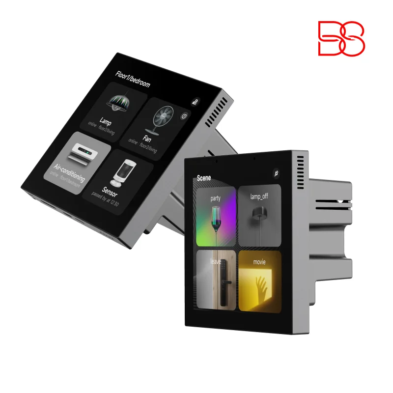 4 Inch Android for Bluetooth Wall-Mounted Smart Home Sound System Background Music Host Screen Touch Stereo Player IPS