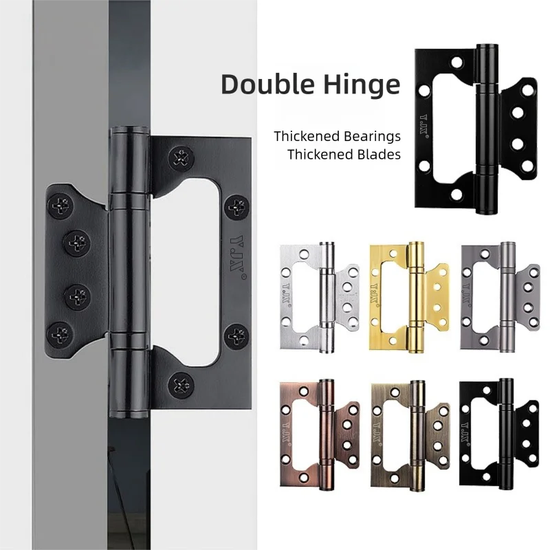 Mother-in-Child Door and Window Hinges, Embedded Door Hinges, No Need to Slot & Do Not Distinguish Between Left and Right