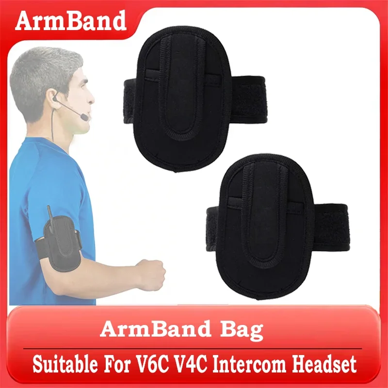Referee Earphone Armband Bag Soft Plastic Material For Riders Easy Pocket Suitable For V6C V4C Intercom Headset