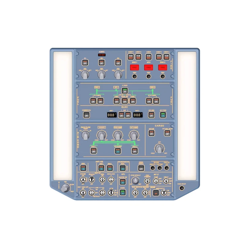 Simulation replica real machine roof simulation flight peripherals
