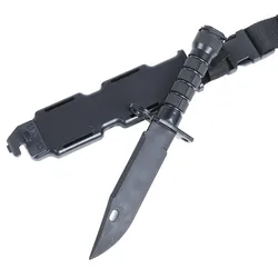 Rubber Knife Training with Sheath, Fake plastic dagger, Flexible and Soft Fixed Blade Suitable for props, Halloween martial arts