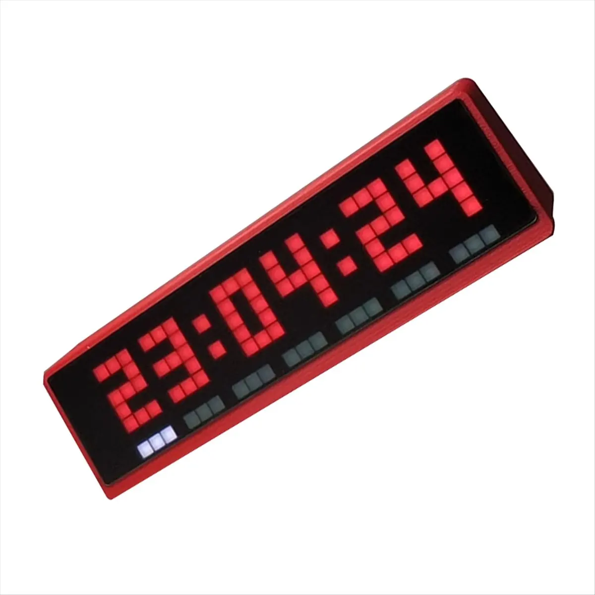 A32I Mini LED Displays Clocks with Weather Clocks Stocks Cryptocurrency Bitcoin Forex Price Desktop Dot Matrix Screen WIFI C