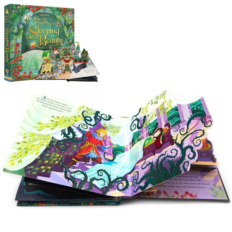 

Usborne Up Fairy Tales Sleeping Beauty 3d Flap Picture Book For Kids Montessori Educational English Books