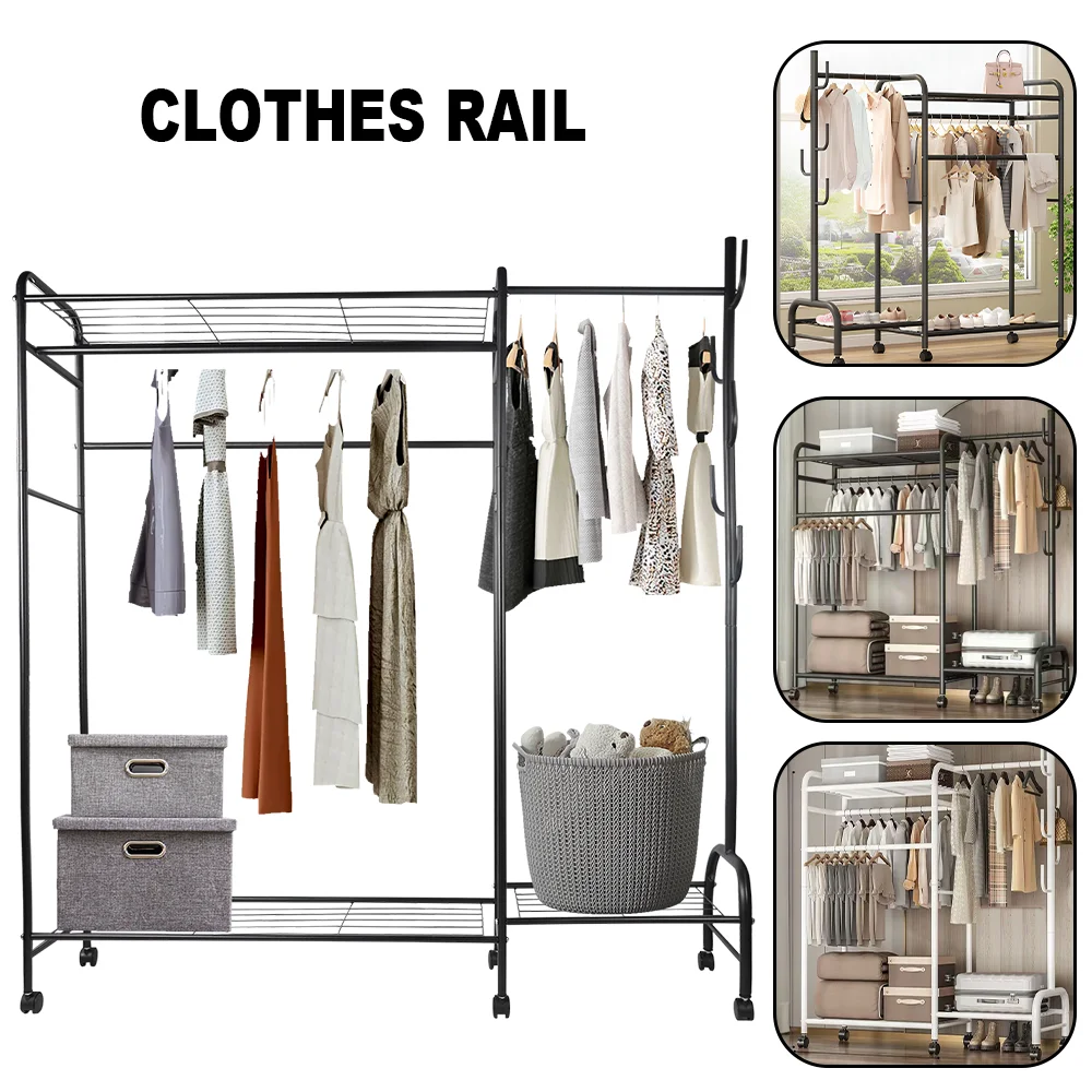 Kleiderständer, mehrschichtig, Nachttisch, Kleiderstange, Hängeregale, einfacher Haushalt, Schlafzimmer, bodenstehende Kleiderbügel, Schrank-Organizer