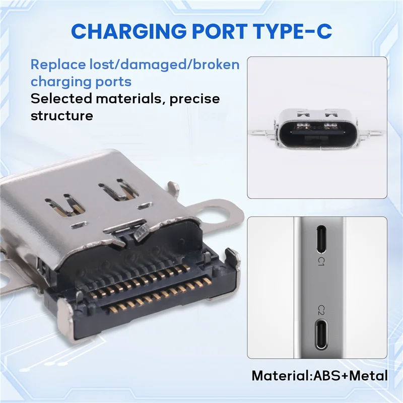 -AS58 Порт зарядки Type-C Разъем для зарядного устройства Запасная часть для консоли Nintendo Switch NS 2017,