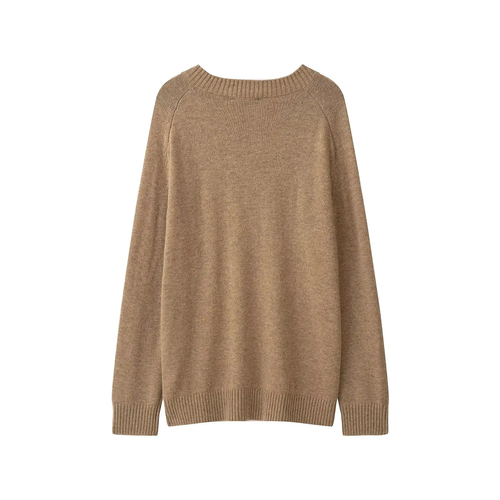 Women Fall Casual Vintage Rhombus Sweater Elegant Contrasting V-neck Knitted Tops KONDALA 2026 Autumn Trendy Street Chic Sweater