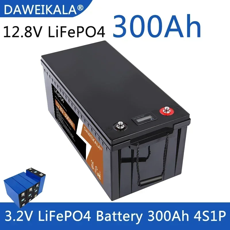 Batteria 12V 300Ah LiFePO4 celle di fosfato di ferro al litio BMS integrate per la sostituzione della maggior parte delle celle di accumulo di energia domestica di alimentazione di Backup