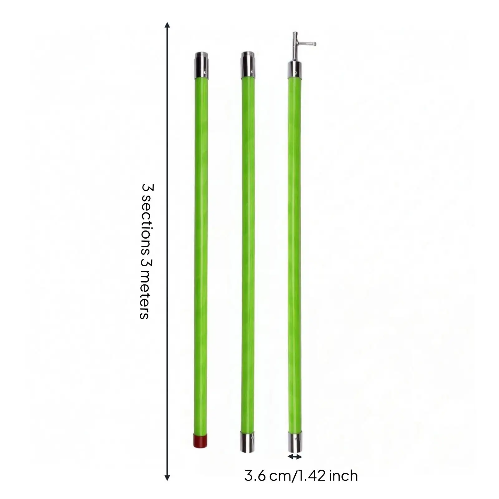 Insulated Extension Pole FRP Epoxy Extendable Telescopic Rod Hot Stick with Secure Locks for Substation Tasks
