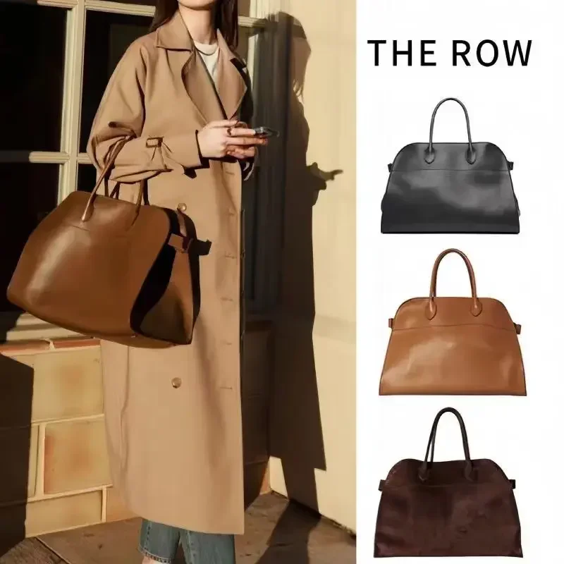 Women's Boston Bag for Storage Cowhide Retro Bag Large-capacity Tote Bag Leather Versatile Commuter Shoulder Handbag