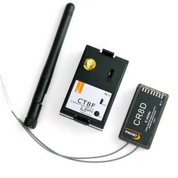 Corona 후타바 HiTec 모듈 Tx Rx 콤보 키트, CR8D 및 CT8F (V2 DSSS), 2.4Ghz 시스템으로 변환, RC 장난감 모델 송신기, 2.4Ghz 