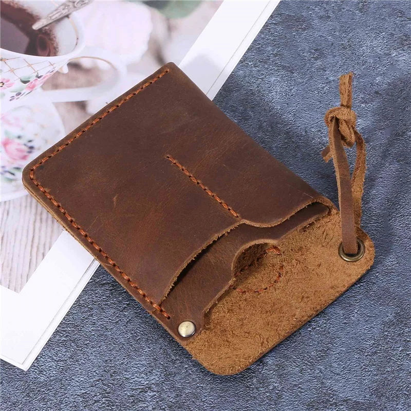 B50B-3X Handmade EDC Organizer Leather Sheath/ Organizer Slip Pouch Case For Flashlight/Multi-Tool/Knife/Pen