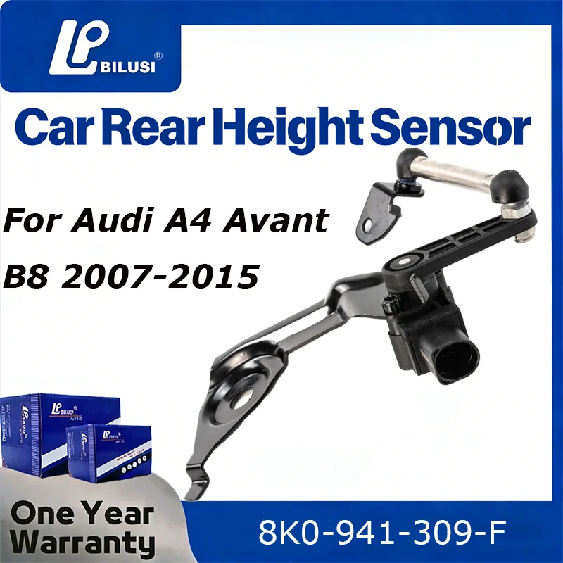 

Bilusi Height Level Sensor Rear Left for Audi A4 Avant B8 2007 2008 2009 2010-2014 2015 8K0-941-309-F Drive Side
