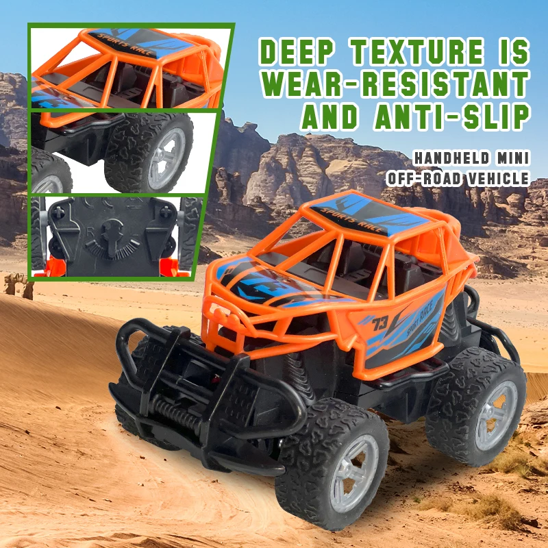 Remote controlled off-road vehicle alloy speed four-wheel drive climbing 1:43 four-wheel drive inertia children's toy car