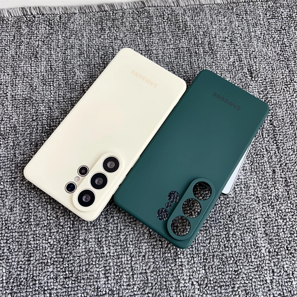 Stoßfeste, flüssige Silikon-Softhülle für Samsung Galaxy A51 A14 A15 A16 A17 A22 A23 A55 A56 A53 A72 A73 A26 A35 Offizielle matte Hülle – Detail 6