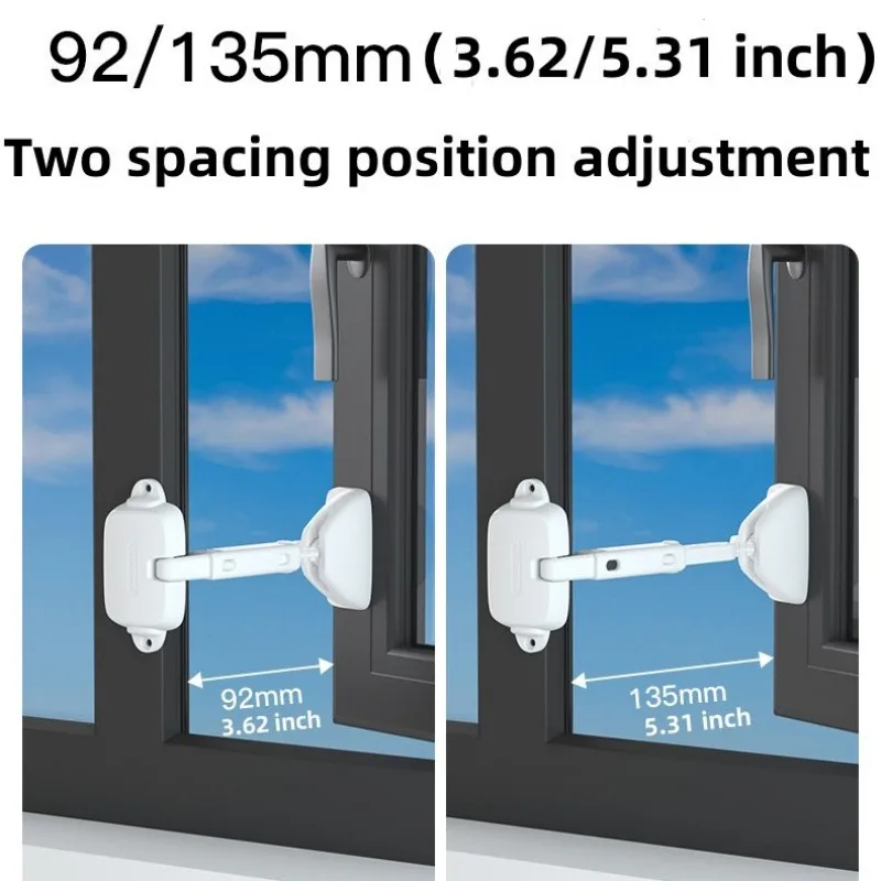 Window Safety Lock，Baby Push-pull Limit Fixer， Anti-open High-rise Child Protection Anti-fall