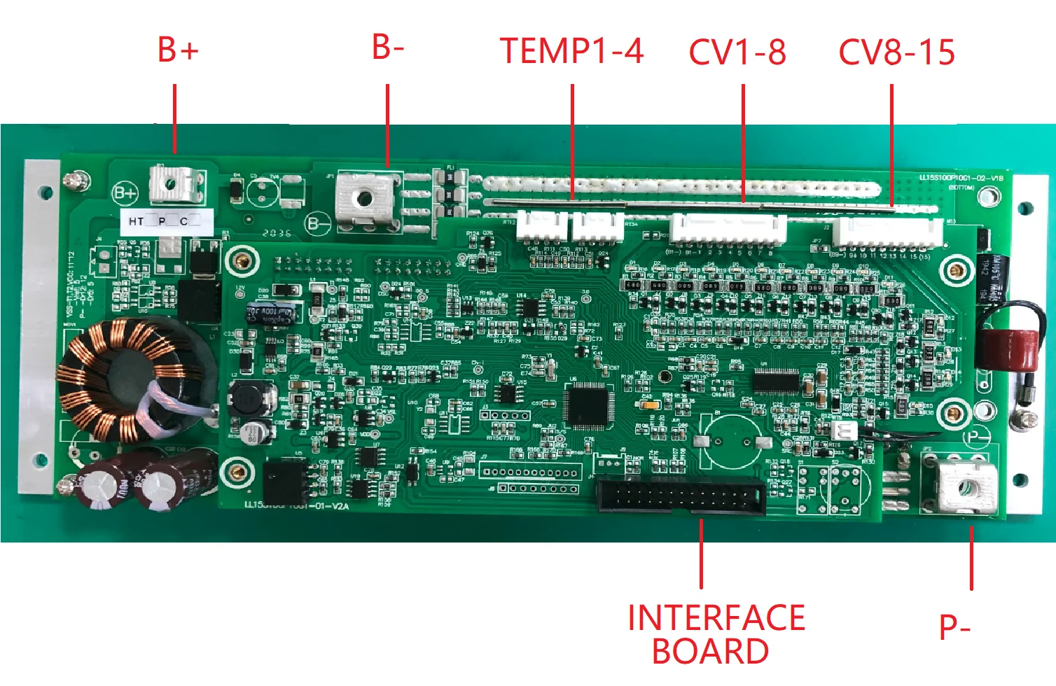 16S 100A 51.2V Lithium battery protection board Battery BMS for Lifepo4/Li-ion/LTO battery packs for Ebike  Electric forklift