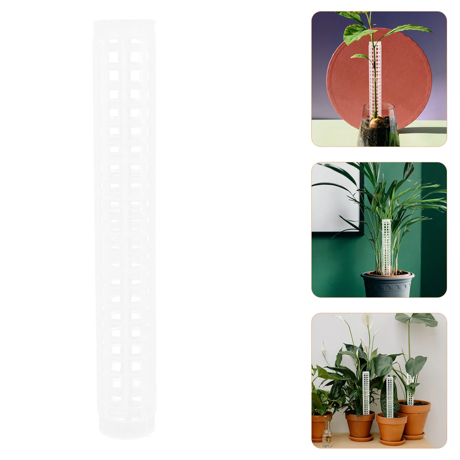 4Pcs Plant Climbing Column Premium Plastic Moss Pole for Vine Plants Indoor Outdoor Gardening Support Tool Climbing Plant