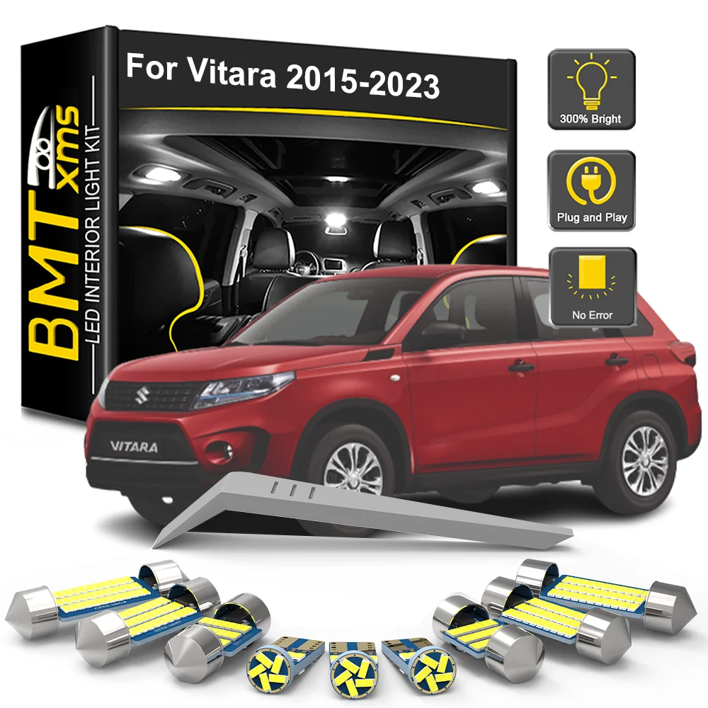 

BMTxms 11Pcs For Suzuki Grand Vitara Escudo MK4 2015 2016 2017 2018 2020 2021 2022 2023 Car LED Interior Lights Kit Accessories
